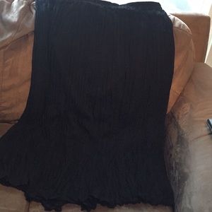 Black crinkle dress. No wrinkle problems here!!!